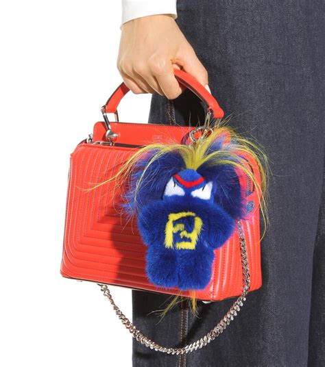 fendi mini monster charm|Fendi monster bag charm.